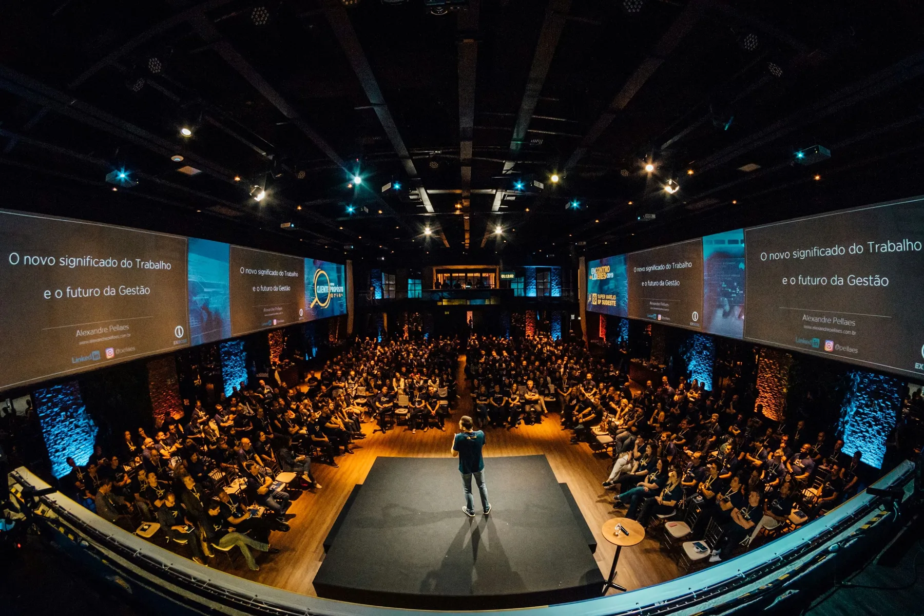 Speaker addressing a conference audience